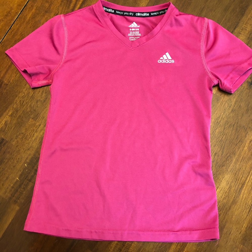 Girls Adidas shirt, size 7/8